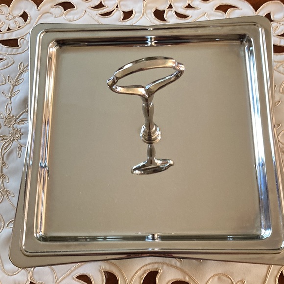 MCM Chromium Tray with removable handle by Hellerware in good vintage condition - Picture 2 of 6